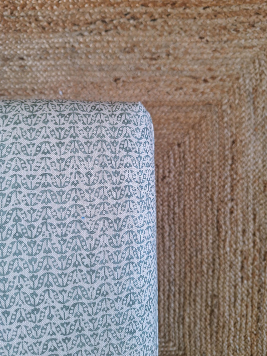 Classic Ottoman in James Hare Flori