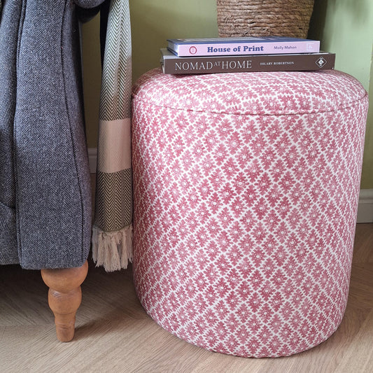 Calder Drum Stool — Linwood Ashfield Linen