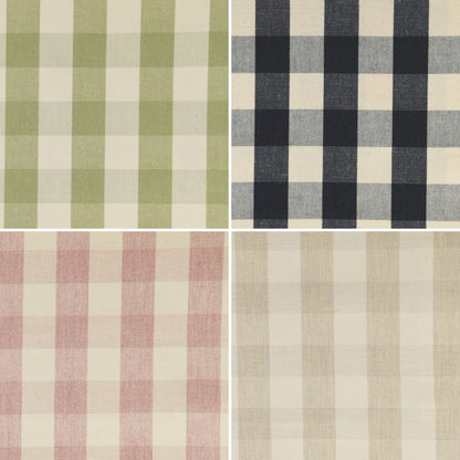 Calder Skirted Stool - Gingham Check
