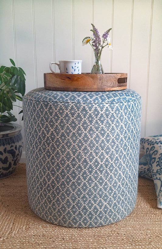 Calder Drum Stool — Ashfield Turquoise
