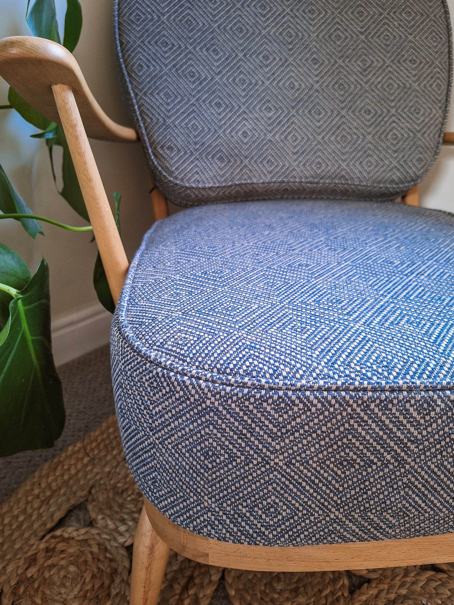 Ercol 203 seat and back cushions in Linwood Westray