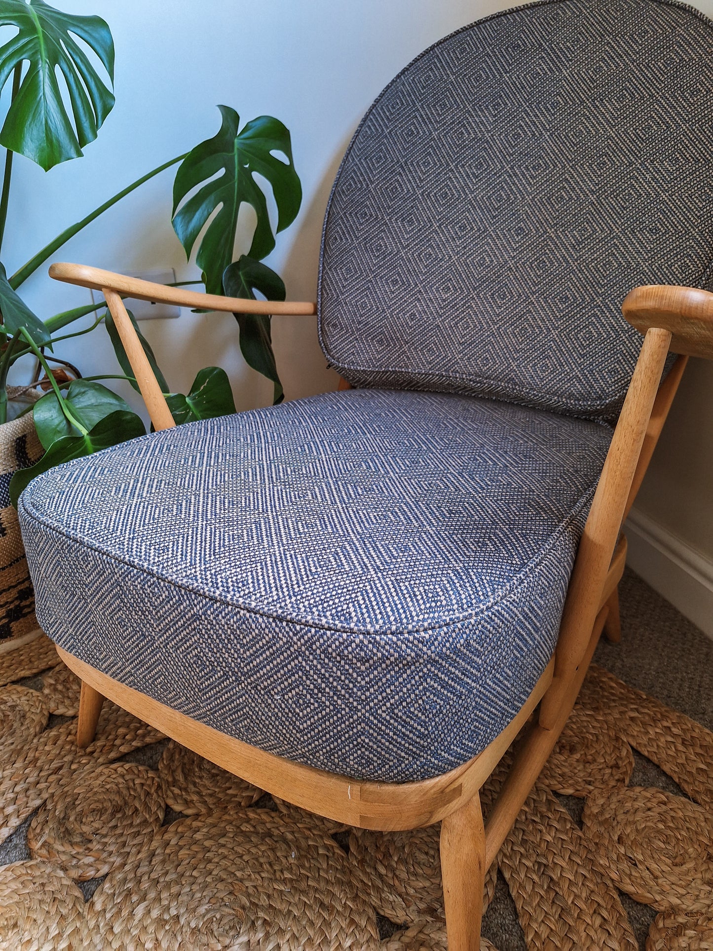 Ercol 203 seat and back cushions in Linwood Westray