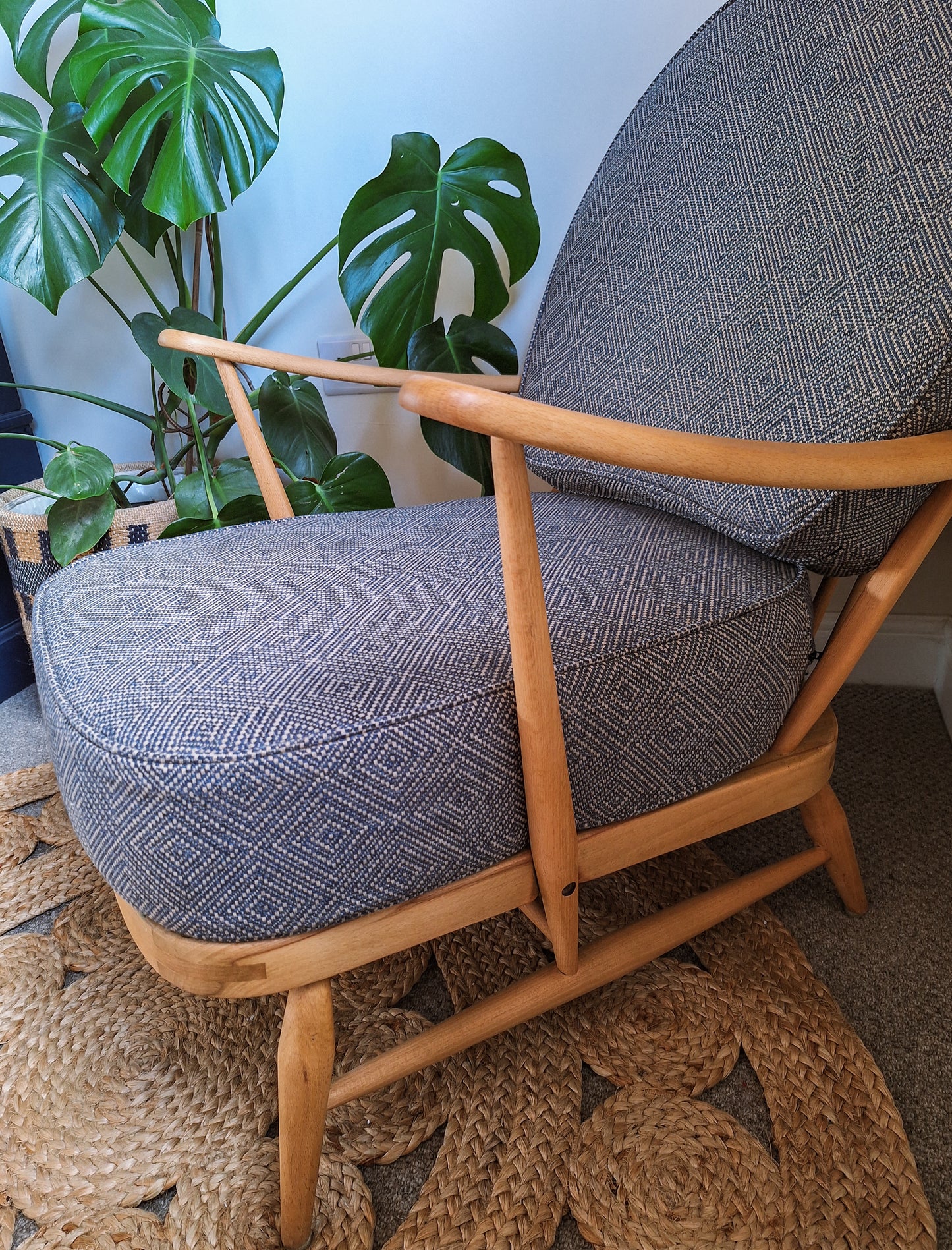 Ercol 203 seat and back cushions in Linwood Westray