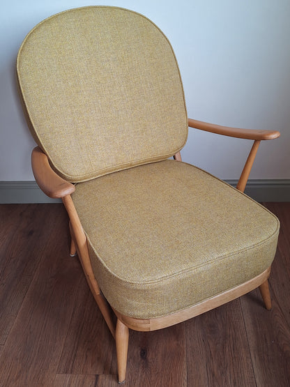 Ercol 203 seat and back cushions in 100% Wool Herringbone