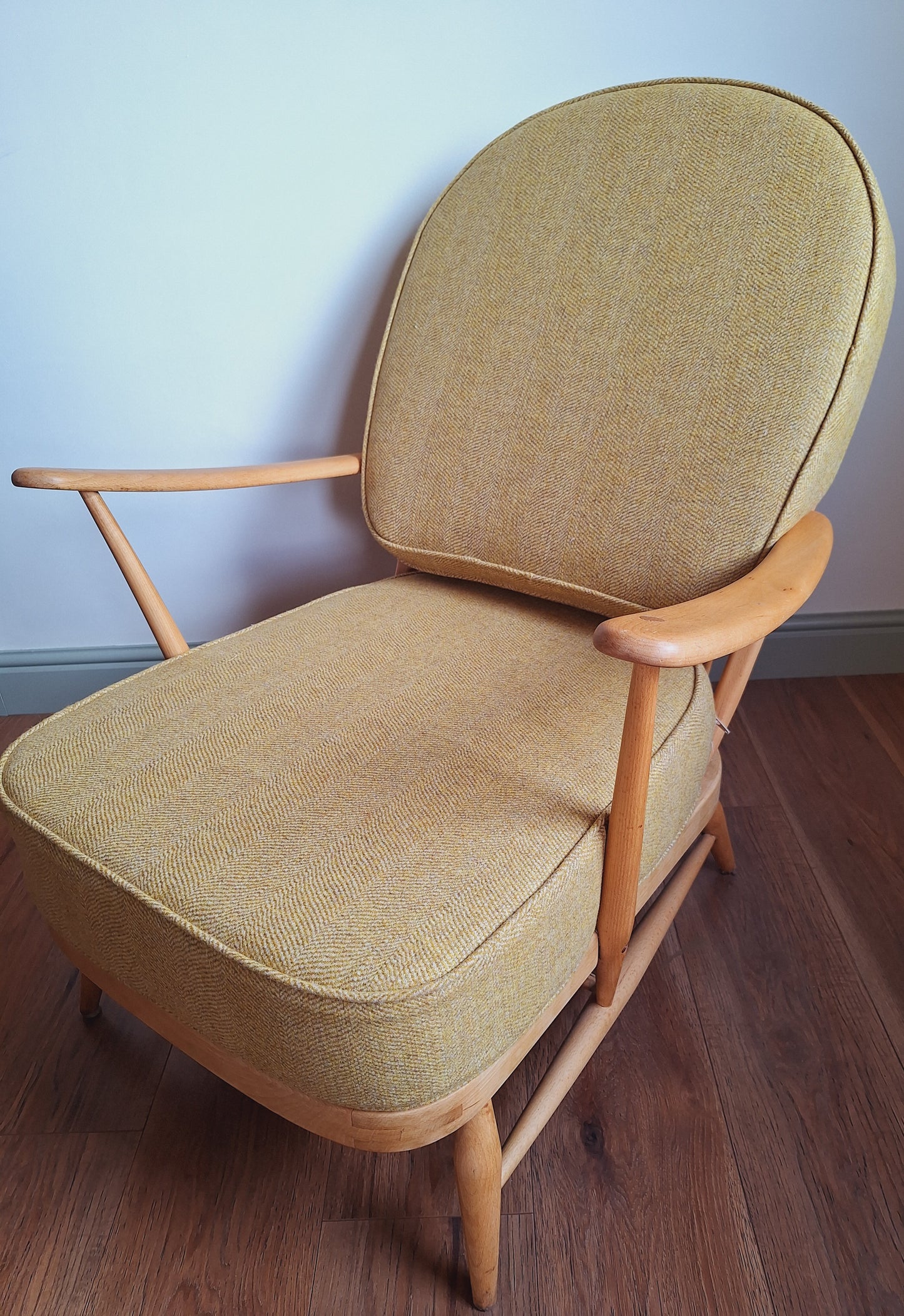 Ercol 203 seat and back cushions in 100% Wool Herringbone