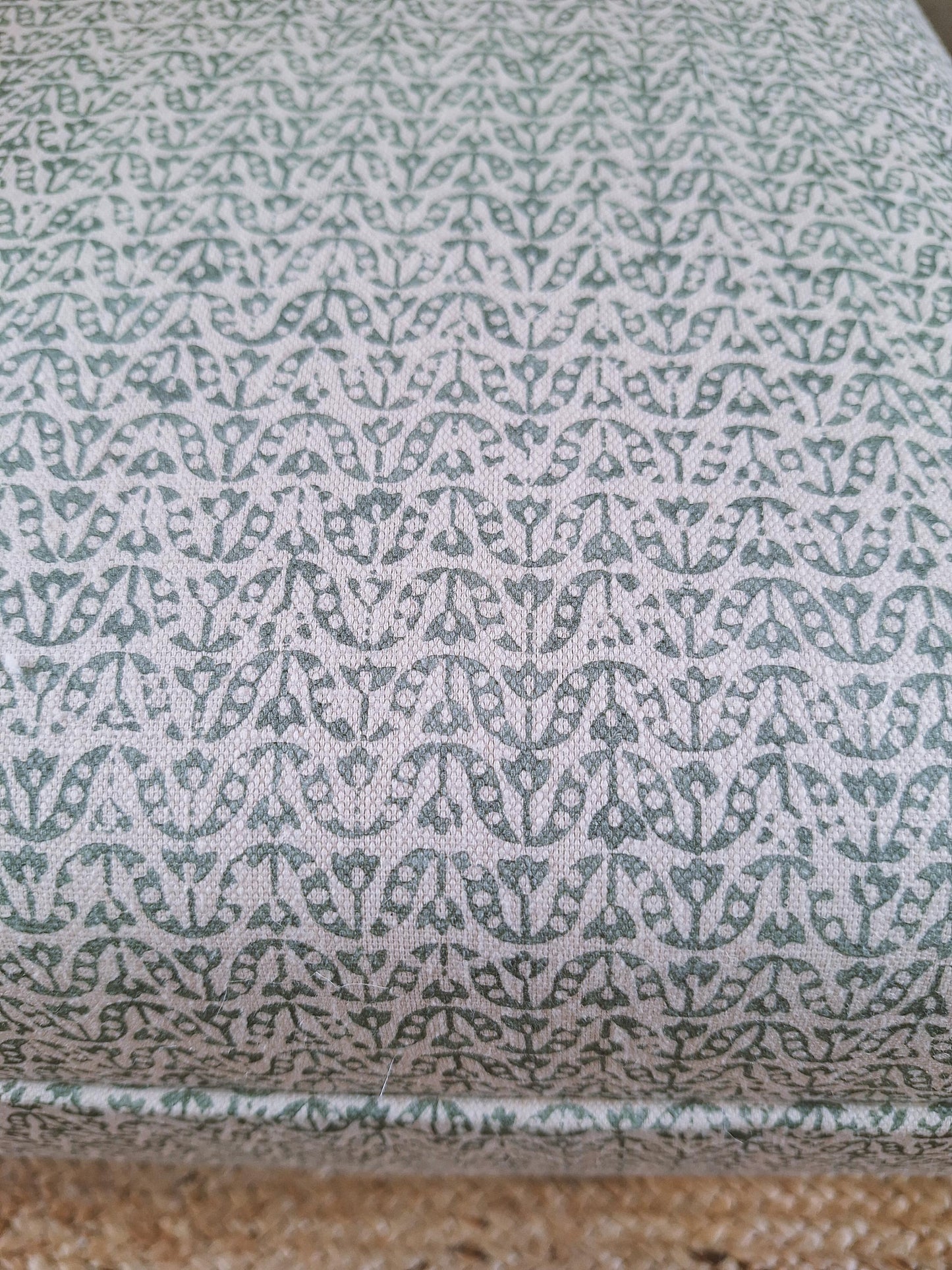 Classic Ottoman in James Hare Flori