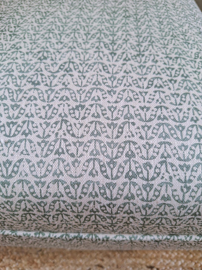 Classic Ottoman in James Hare Flori