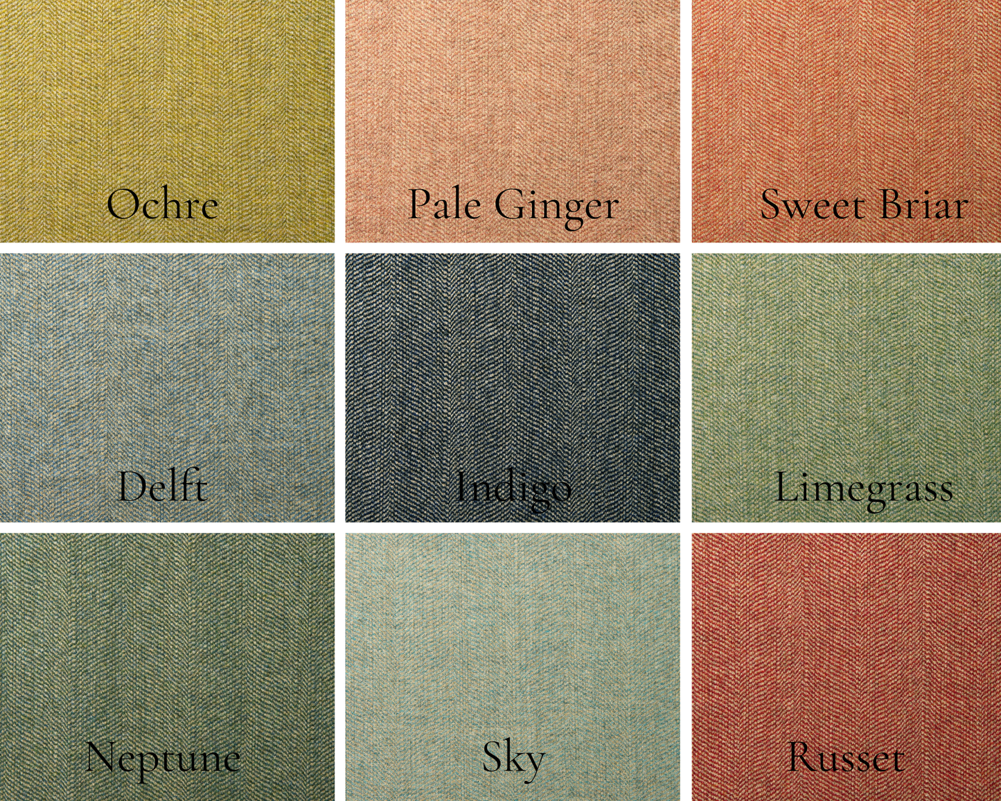 Ercol 203 seat and back cushions in 100% Wool Herringbone