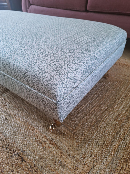 Classic Ottoman in James Hare Flori