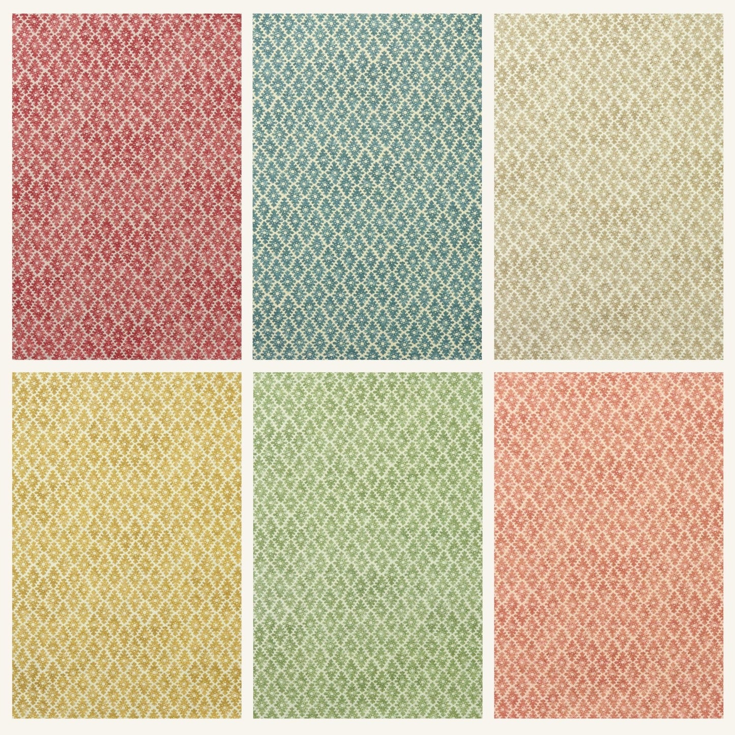 Calder Drum Stool — Geometric Linen