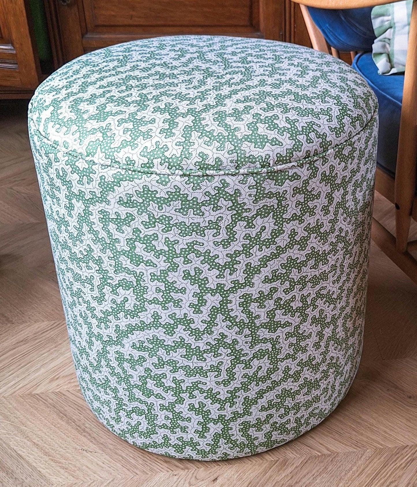 Calder Drum Stool — Printed Cotton