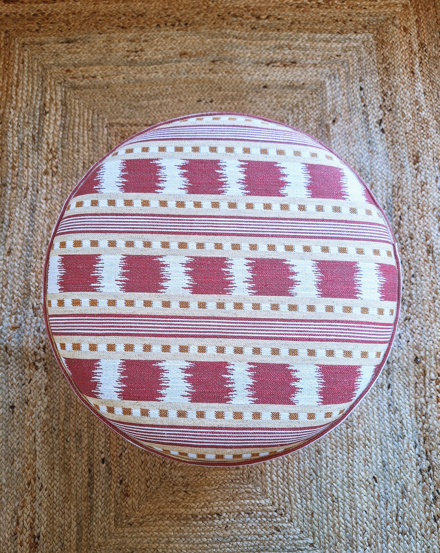 Calder Drum Stool – Ikat Stripe