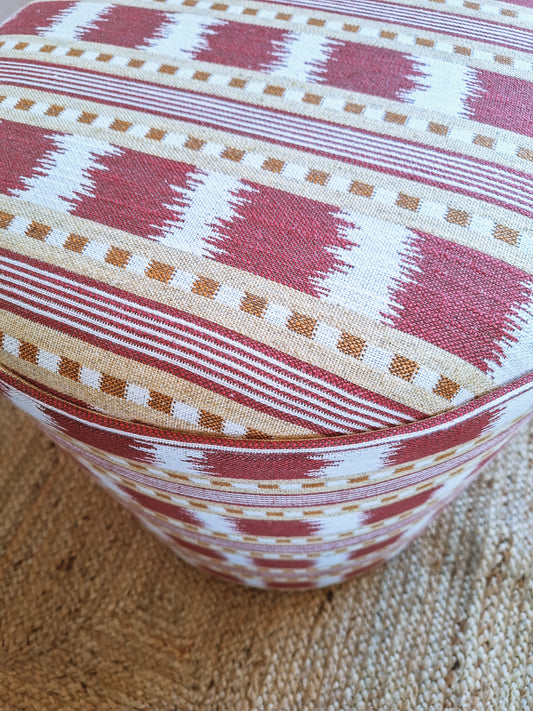 Calder Drum Stool – Ikat Stripe
