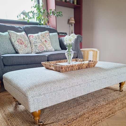 Classic Ottoman in James Hare Flori
