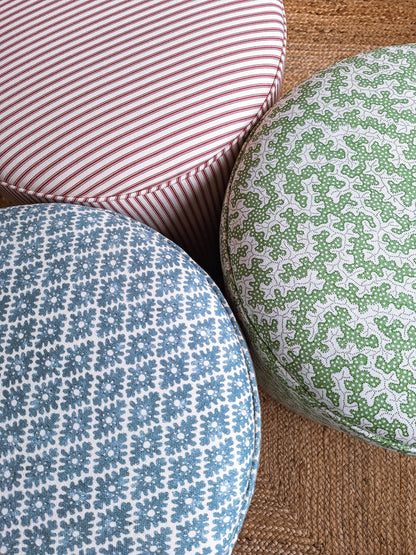 Calder Drum Stool — Printed Cotton