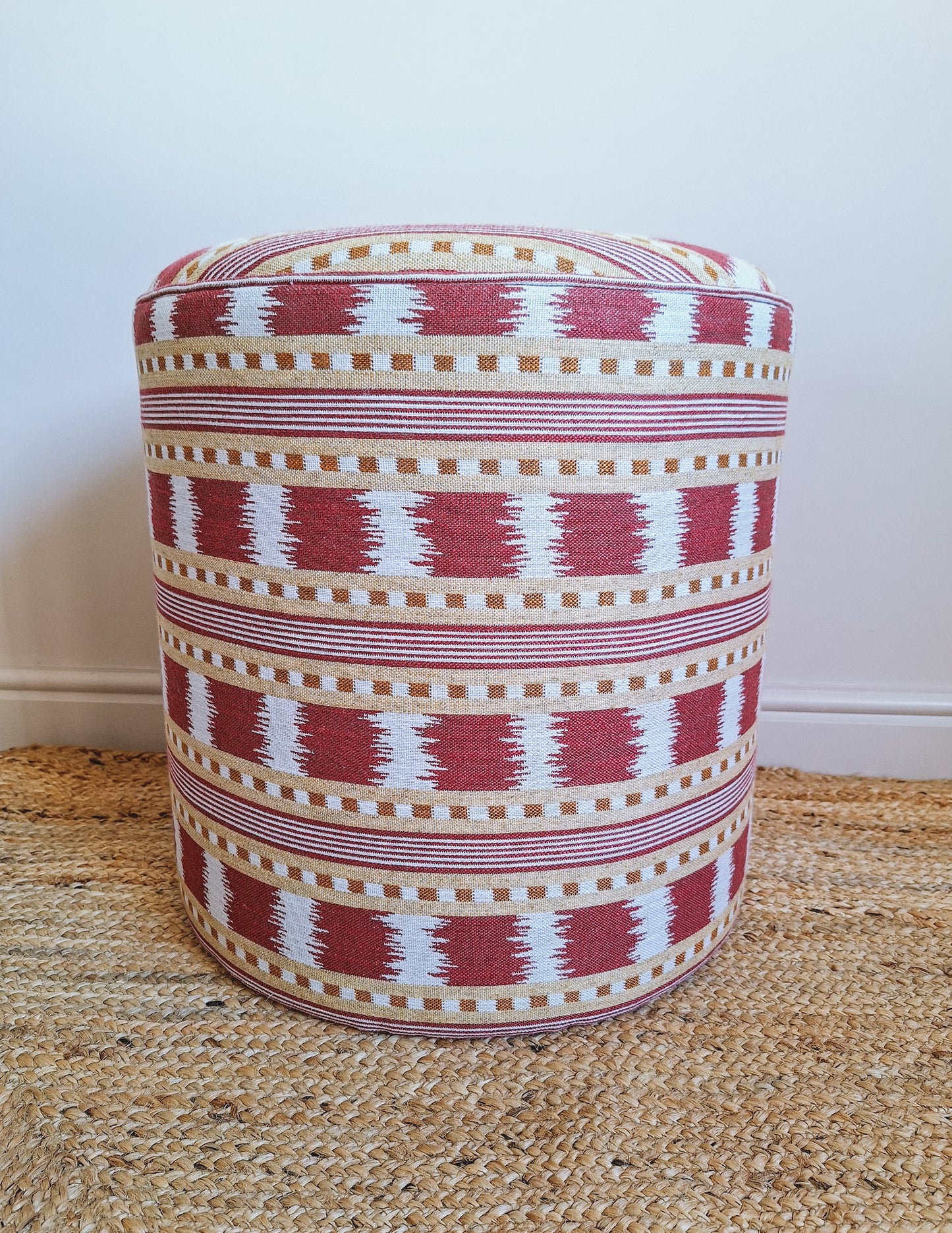 Calder Drum Stool – Ikat Stripe