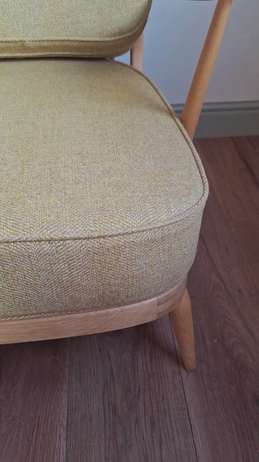 Ercol 203 seat and back cushions in 100% Wool Herringbone