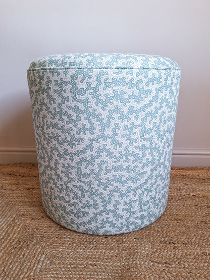 Calder Drum Stool — Printed Cotton