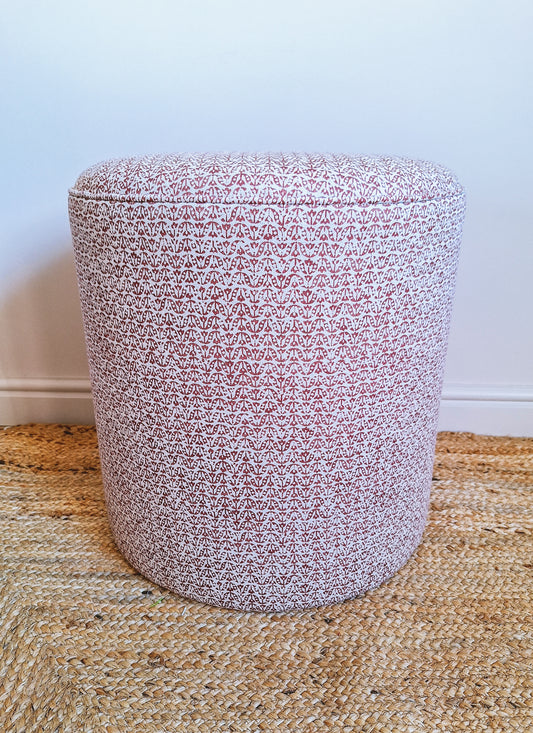 Calder Drum Stool – Floral Block Print