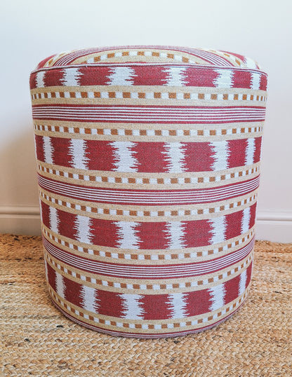 Calder Drum Stool – James Hare Paxton Ikat Stripe