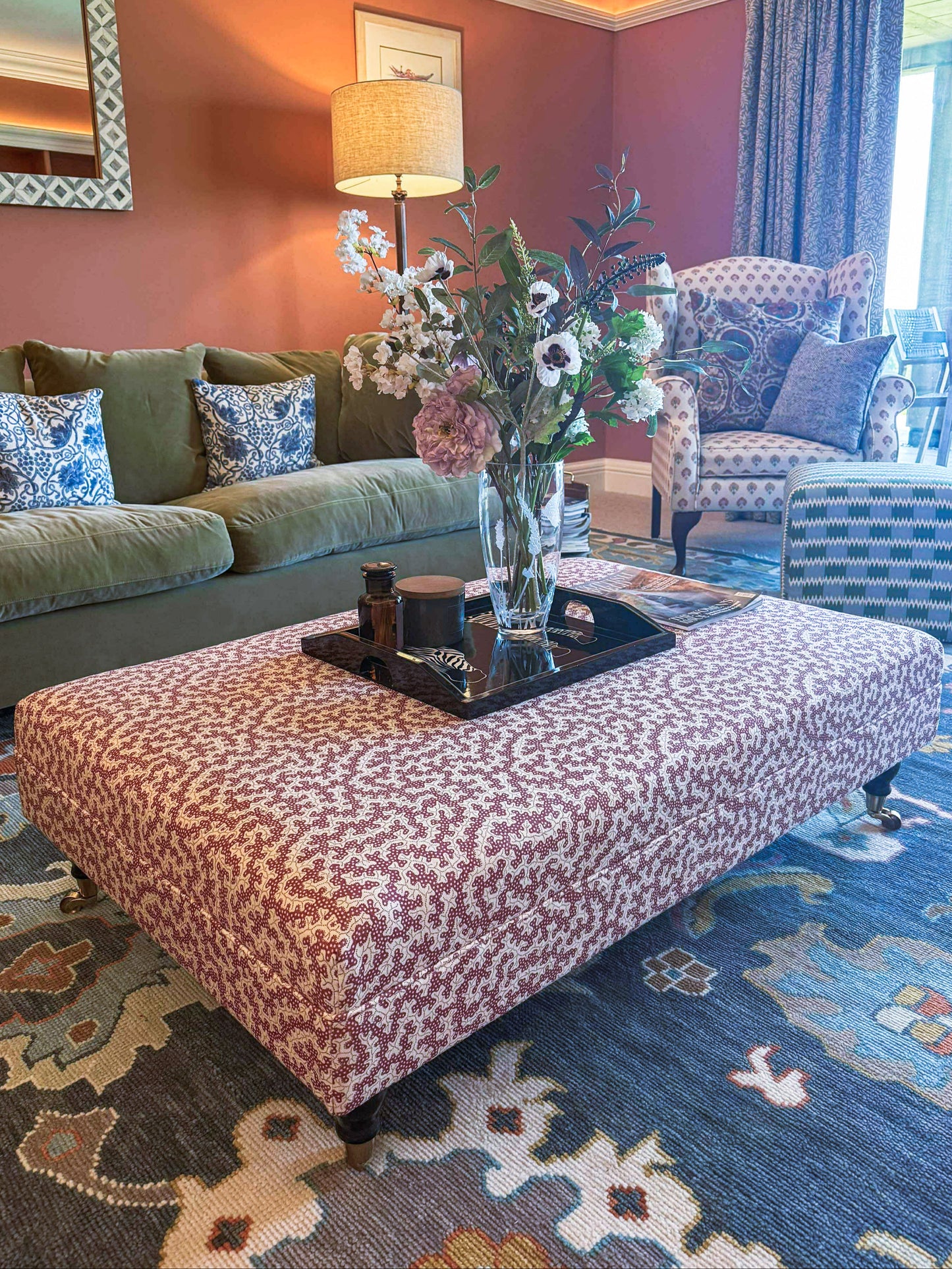 Classic Sanderson Truffle Ottoman