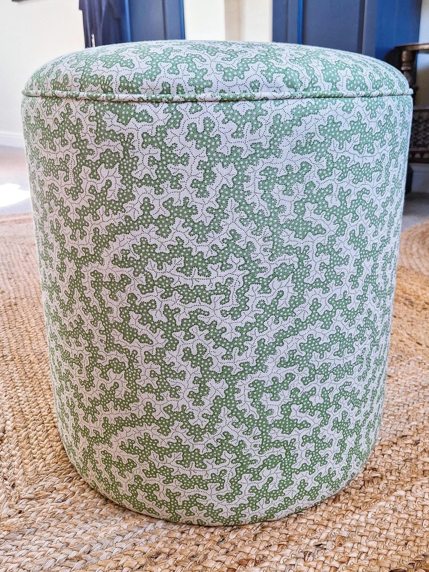 Calder Drum Stool — Printed Cotton